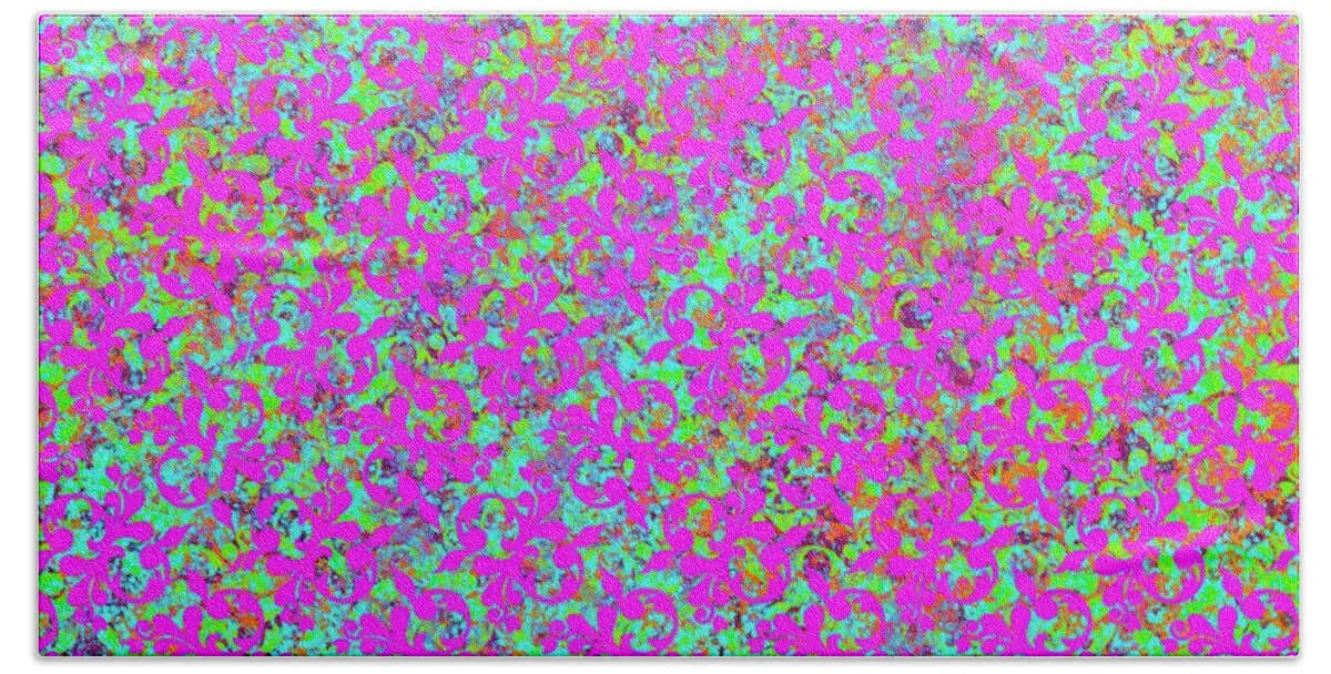 Psychedelic Abstract #1 - Beach Towel Pixels