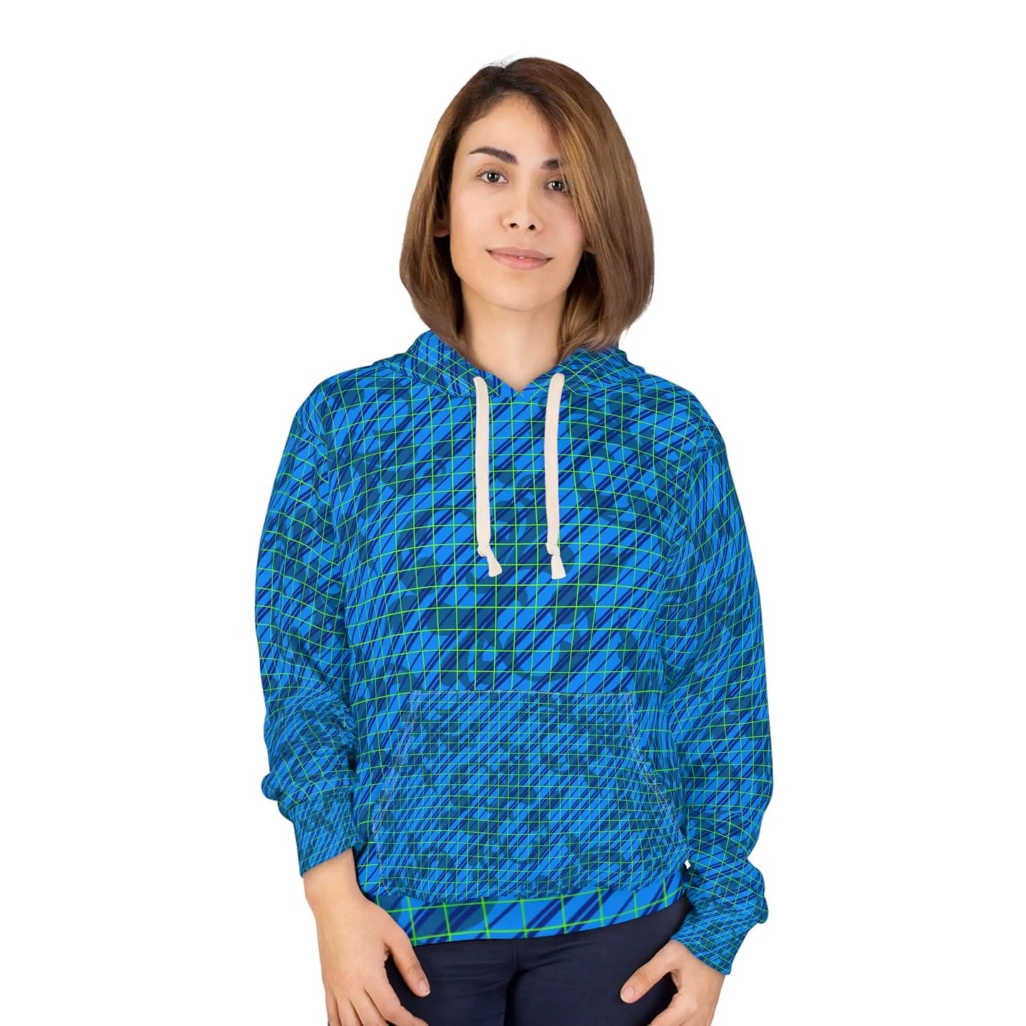 Unisex blue funky hoodie Printify