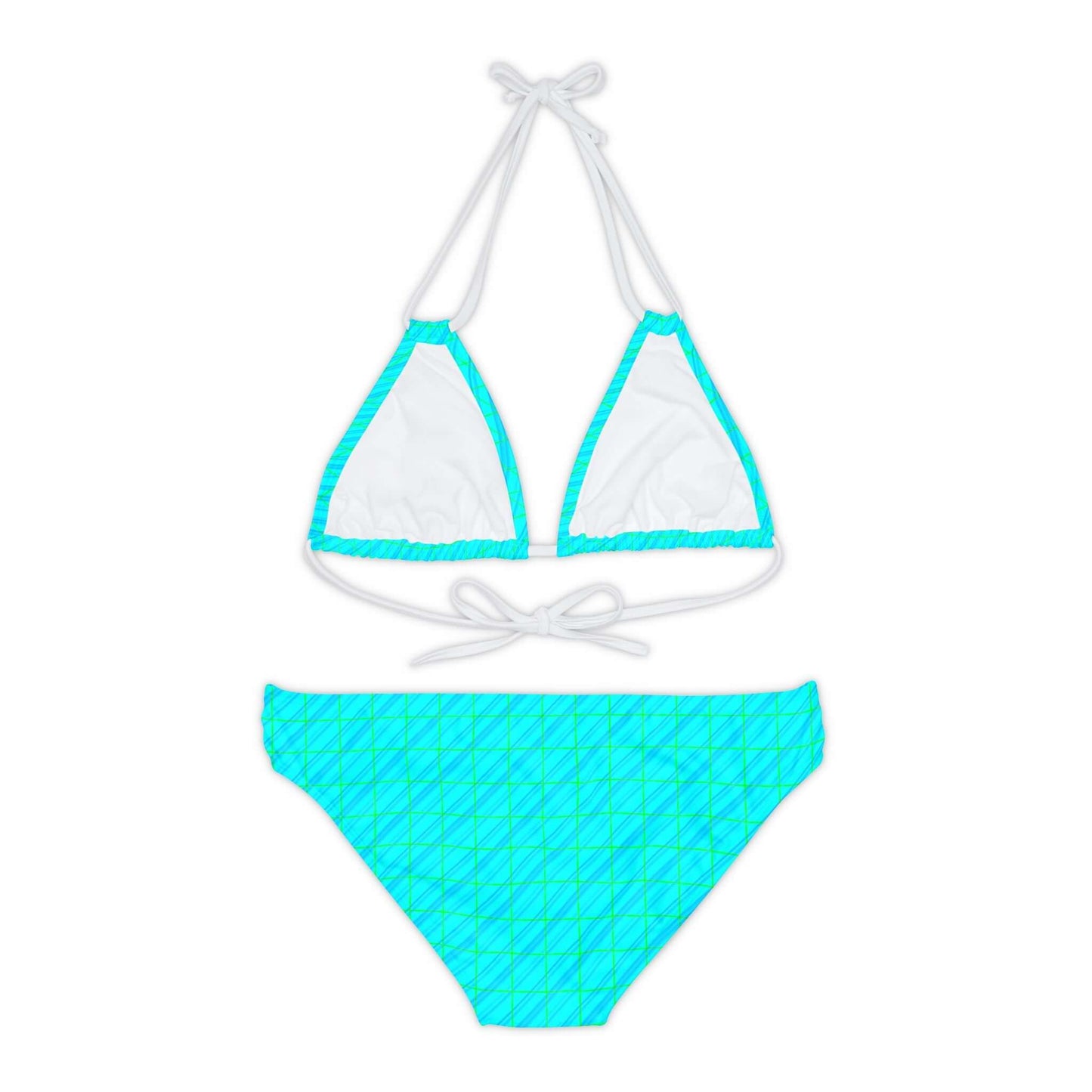 Light blue funky psychedelic bikini