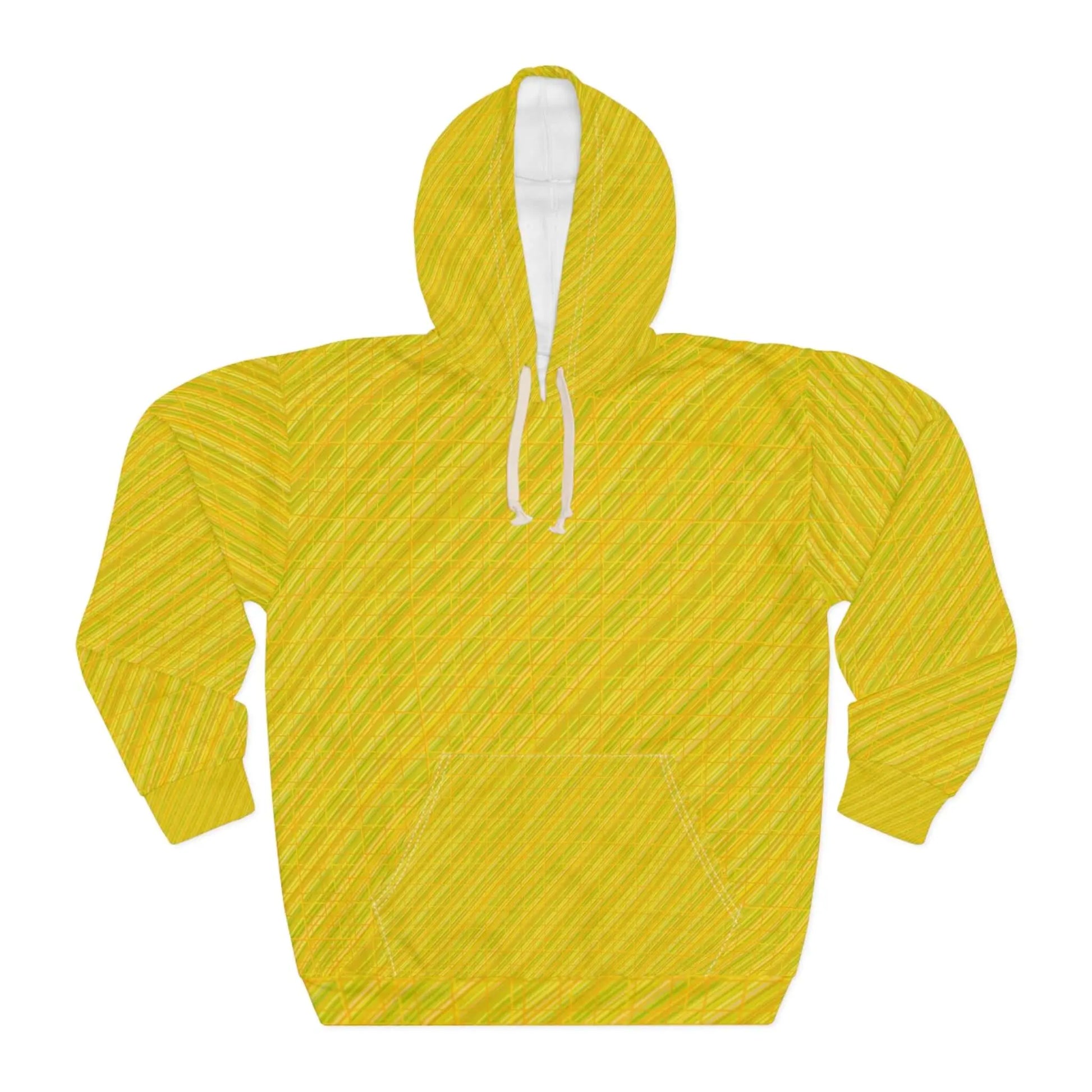 Unisex yellow funky hoodie Printify