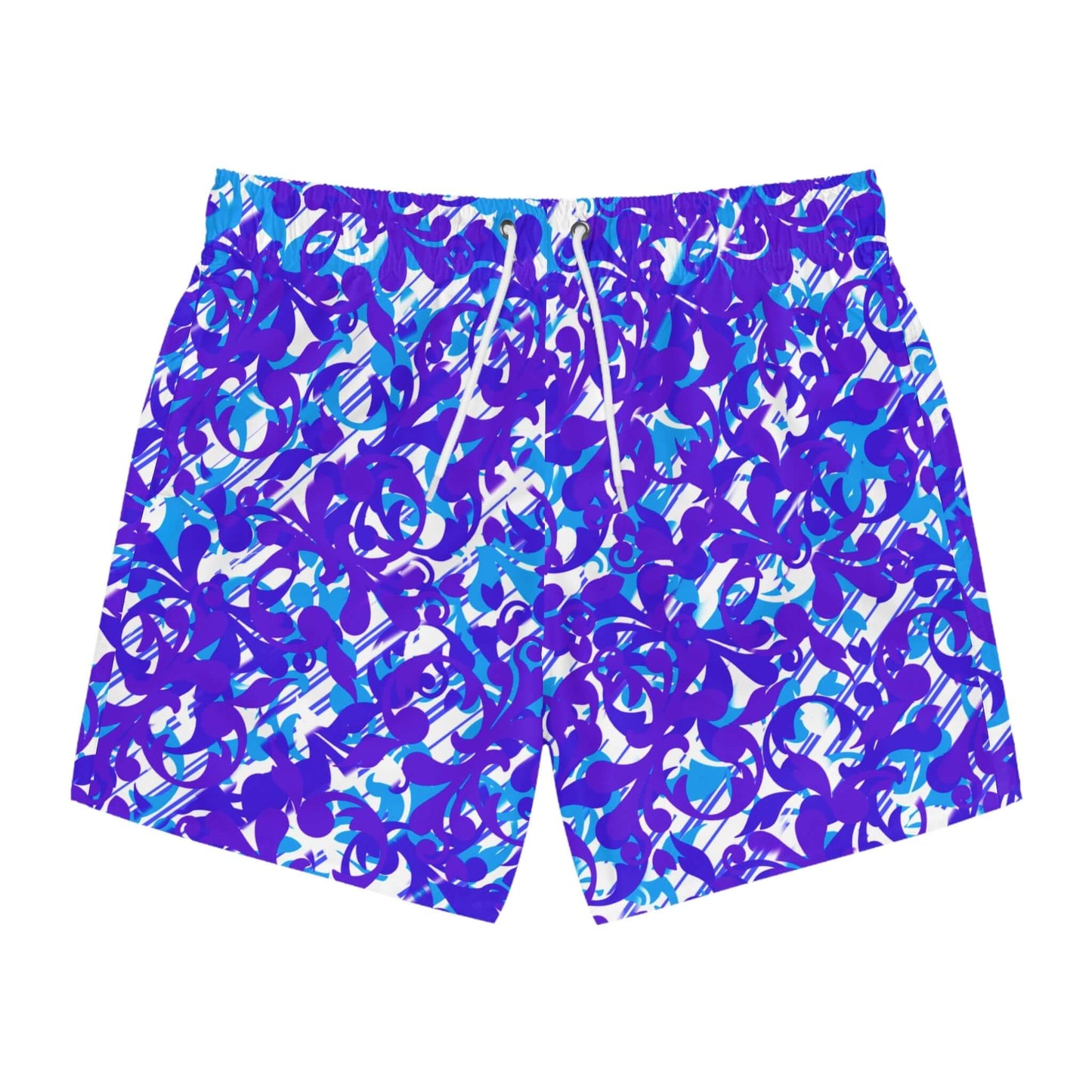 Blue funky psychedelic swimsuit