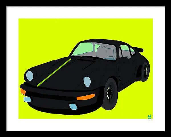 930 Turbo - Framed Print Pixels