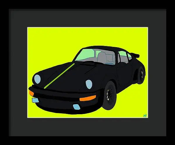 930 Turbo - Framed Print Pixels