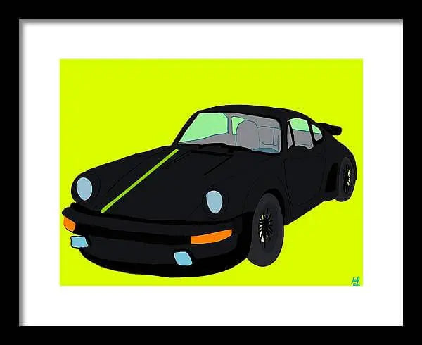 930 Turbo - Framed Print Pixels