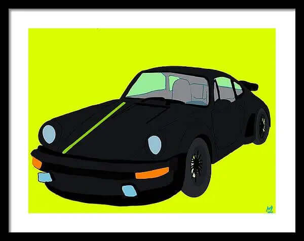 930 Turbo - Framed Print Pixels