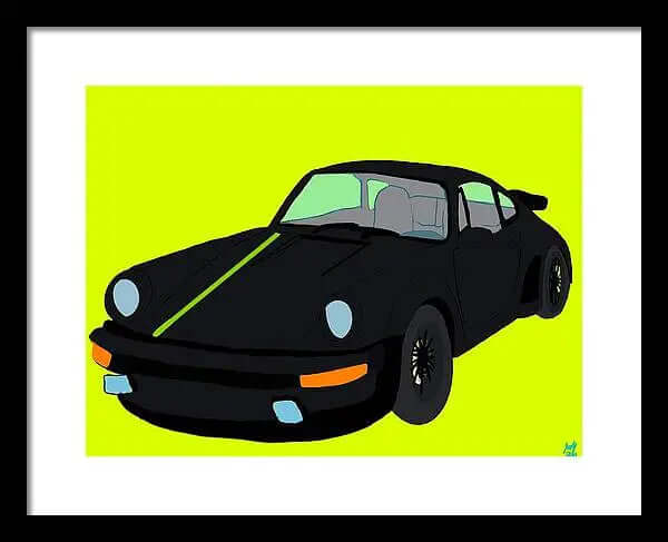 930 Turbo - Framed Print Pixels