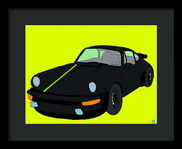 930 Turbo - Framed Print Pixels