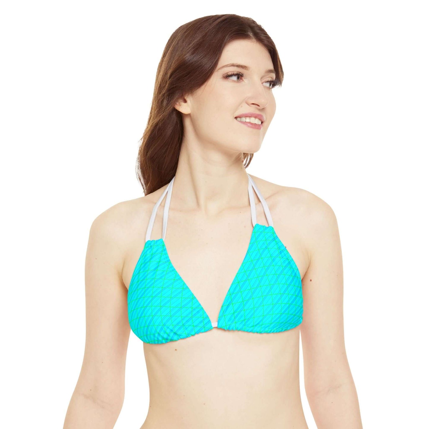 Light blue funky psychedelic bikini