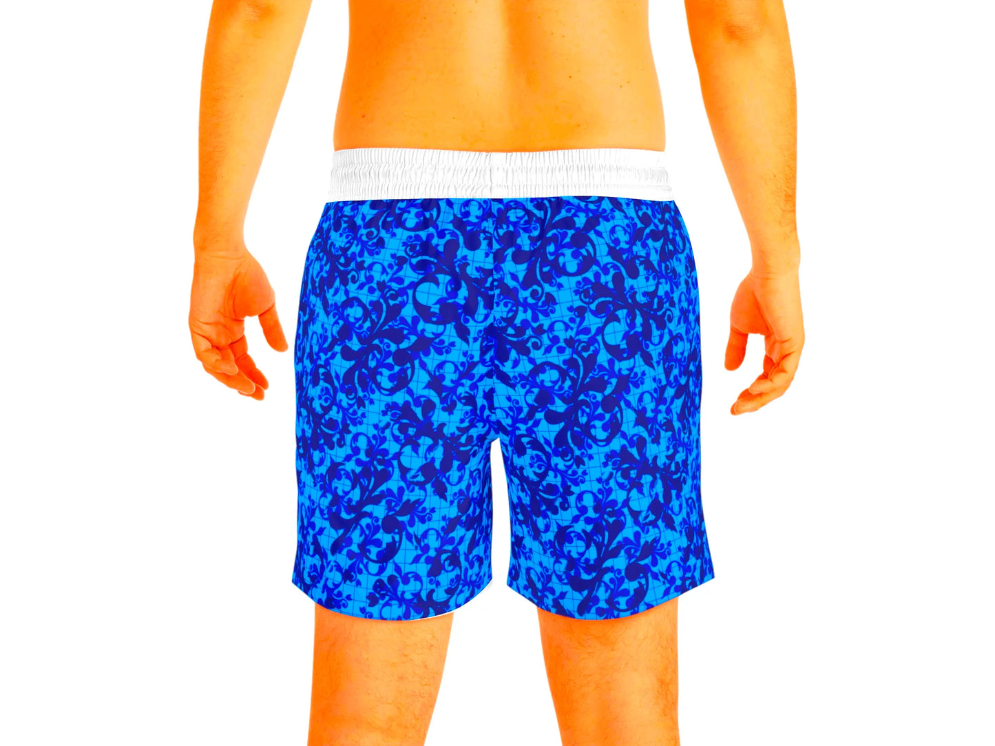 Men's Mid-Length Swim Shorts (AOP) Printify