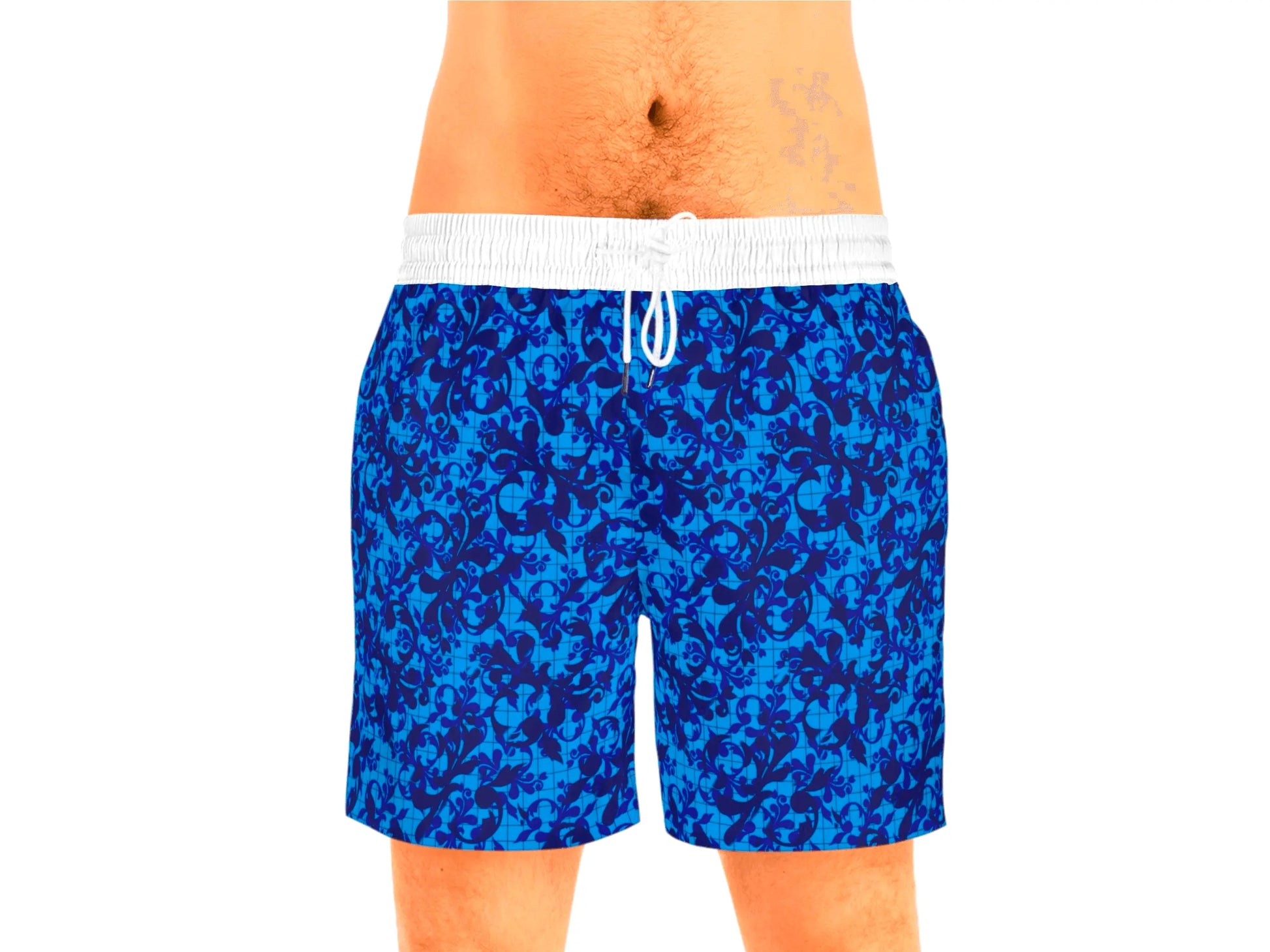 Men's Mid-Length Swim Shorts (AOP) Printify