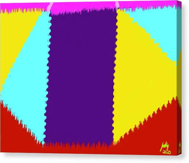 Abstract Triangle - Canvas Print Pixels