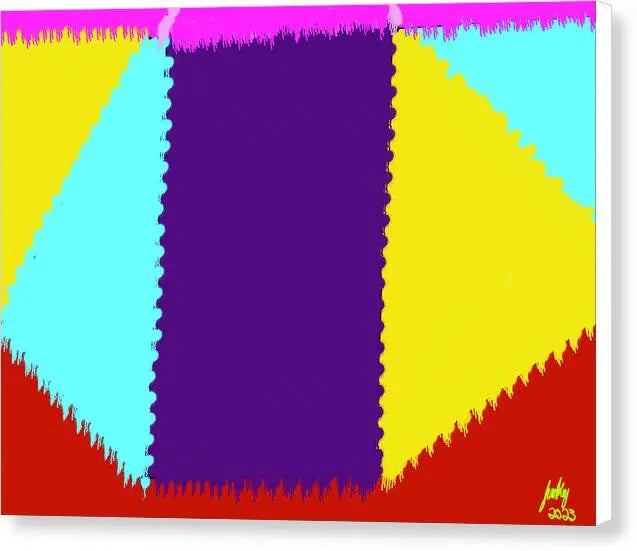 Abstract Triangle - Canvas Print Pixels