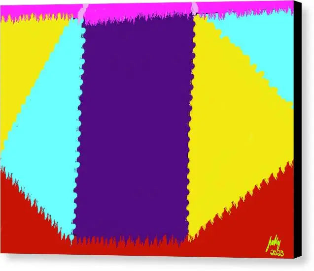 Abstract Triangle - Canvas Print Pixels