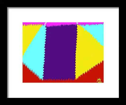 Abstract Triangle - Framed Print Pixels