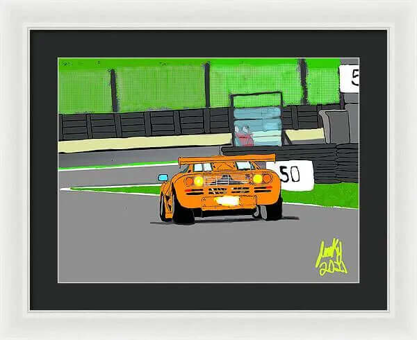 McLaren F1 - Framed Print Pixels