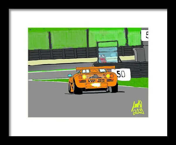 McLaren F1 - Framed Print Pixels