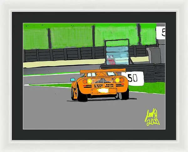 McLaren F1 - Framed Print Pixels