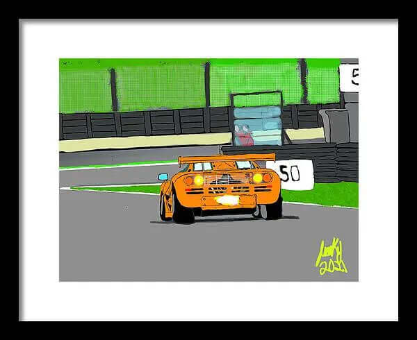 McLaren F1 - Framed Print Pixels