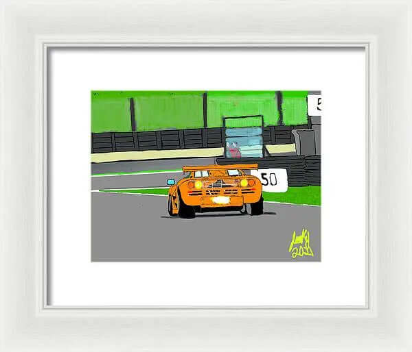 McLaren F1 - Framed Print Pixels