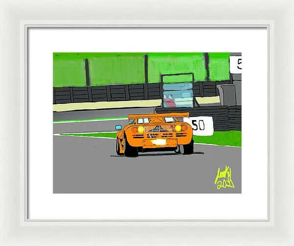 McLaren F1 - Framed Print Pixels