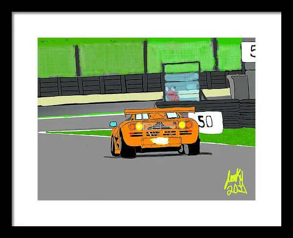 McLaren F1 - Framed Print Pixels