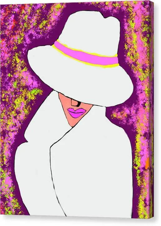 Mystery  Woman  - Canvas Print Pixels