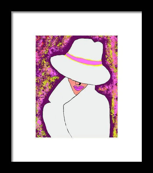 Mystery  Woman  - Framed Print Pixels