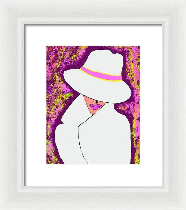 Mystery  Woman  - Framed Print Pixels