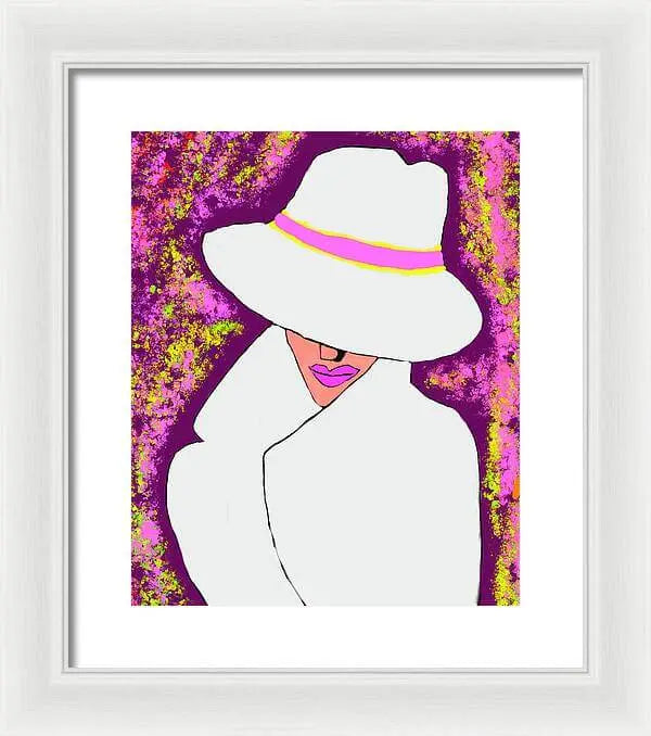 Mystery  Woman  - Framed Print Pixels