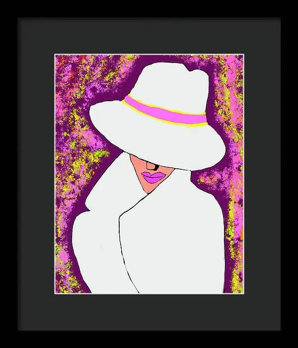 Mystery  Woman  - Framed Print Pixels