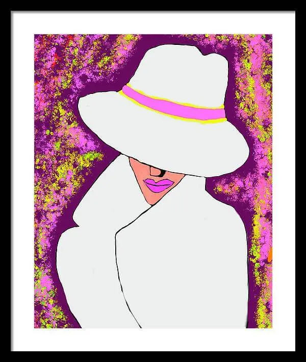 Mystery  Woman  - Framed Print Pixels