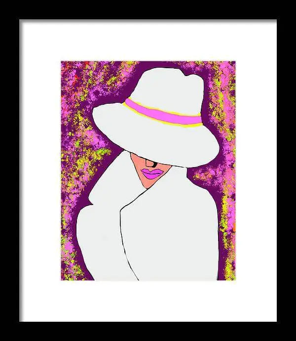 Mystery  Woman  - Framed Print Pixels