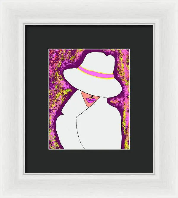 Mystery  Woman  - Framed Print Pixels