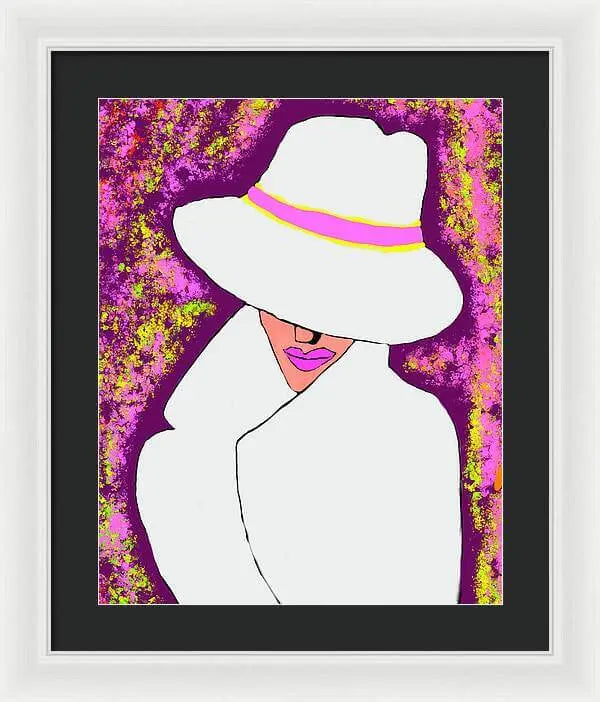 Mystery  Woman  - Framed Print Pixels