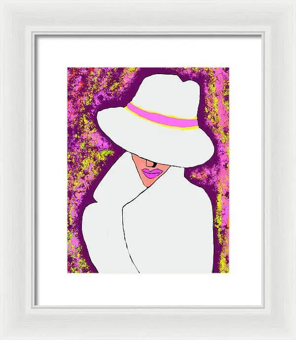 Mystery  Woman  - Framed Print Pixels