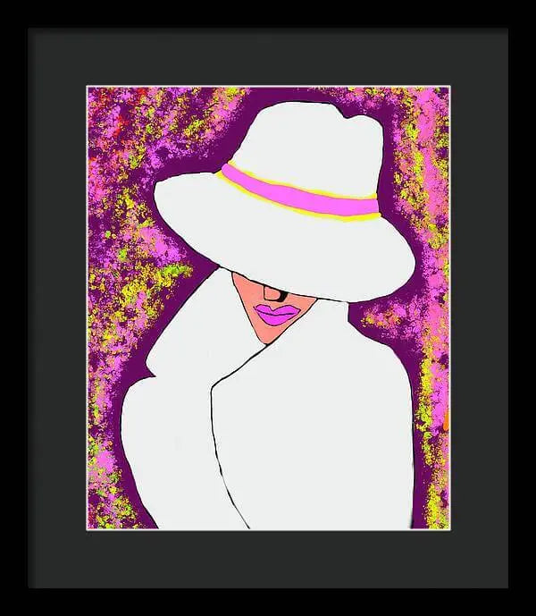 Mystery  Woman  - Framed Print Pixels