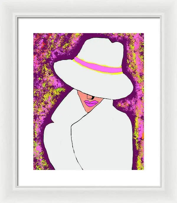 Mystery  Woman  - Framed Print Pixels