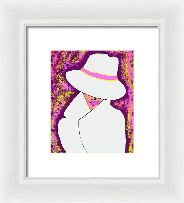 Mystery  Woman  - Framed Print Pixels