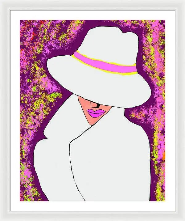 Mystery  Woman  - Framed Print Pixels