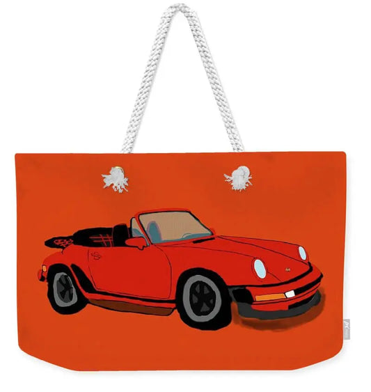 Porsche 911 Turbo convertible singer - Weekender Tote Bag Pixels