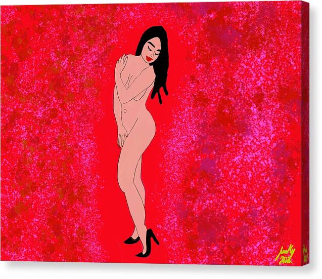 Red Nude - Canvas Print