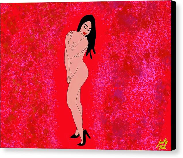 Red Nude - Canvas Print