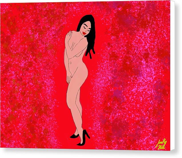 Red Nude - Canvas Print