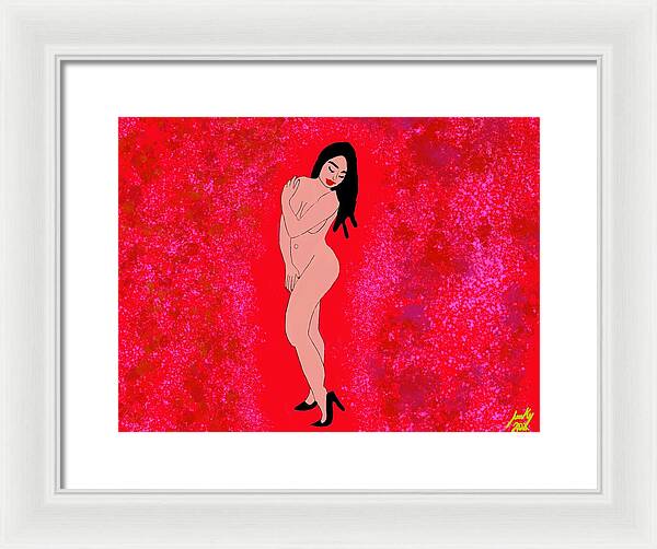 Red Nude - Framed Print