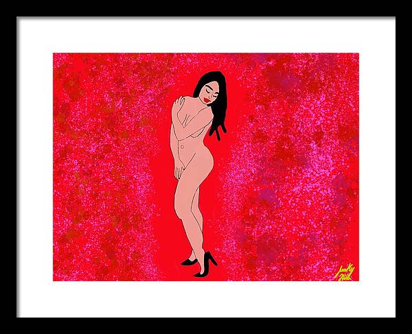 Red Nude - Framed Print