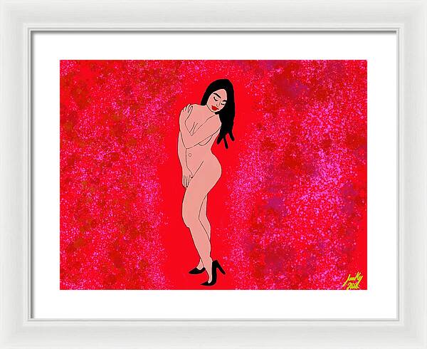 Red Nude - Framed Print