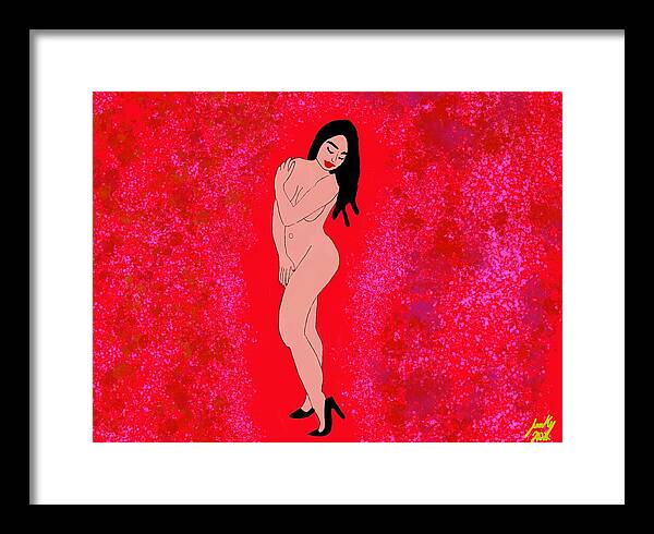 Red Nude - Framed Print