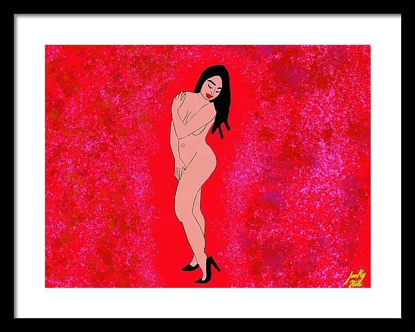 Red Nude - Framed Print