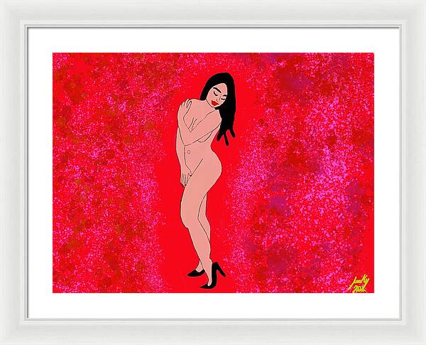 Red Nude - Framed Print