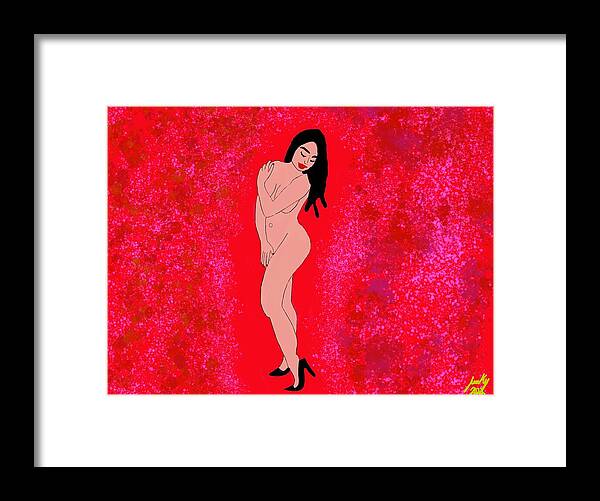 Red Nude - Framed Print